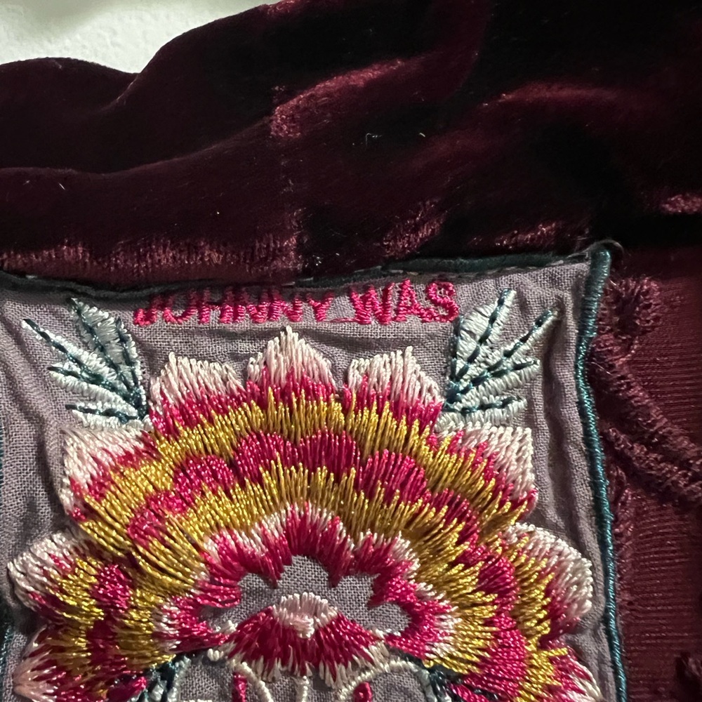 Beautiful hardly women burgundy loose jacket